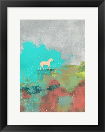 Framed One Horse Print