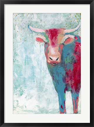 Framed Bull Print