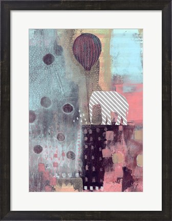 Framed Elephant and the Balloon Print