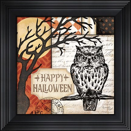 Framed Happy Halloween Print