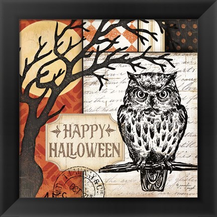 Framed Happy Halloween Print