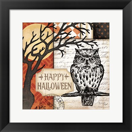 Framed Happy Halloween Print