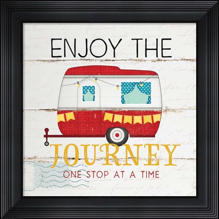 Framed Enjoy the Journey Print