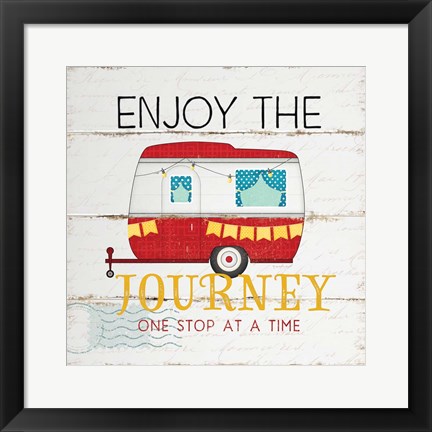 Framed Enjoy the Journey Print