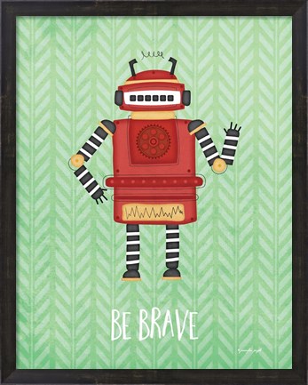 Framed Brave Bot Print