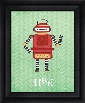 Framed Brave Bot Print