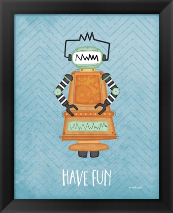 Framed Fun Bot Print