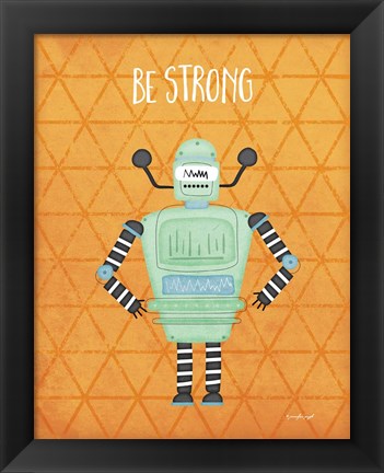 Framed Strong Bot Print