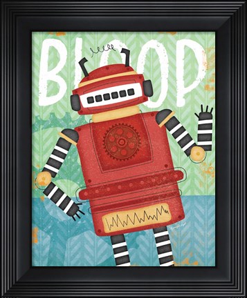 Framed Bloop Bot Print