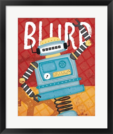 Framed Blurp Bot Print