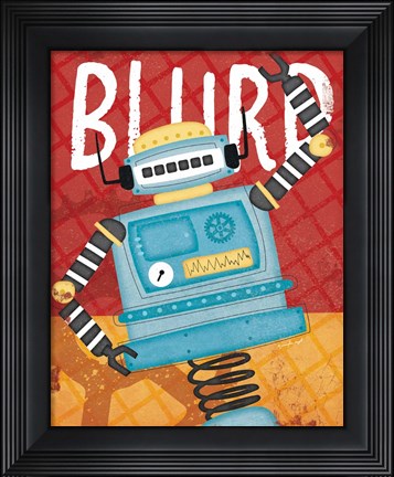 Framed Blurp Bot Print