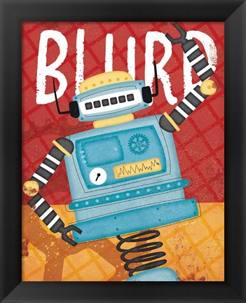 Framed Blurp Bot Print
