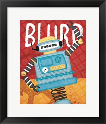 Framed Blurp Bot Print