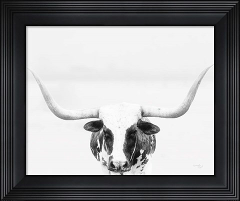 Framed Longhorn Print