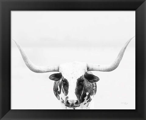 Framed Longhorn Print