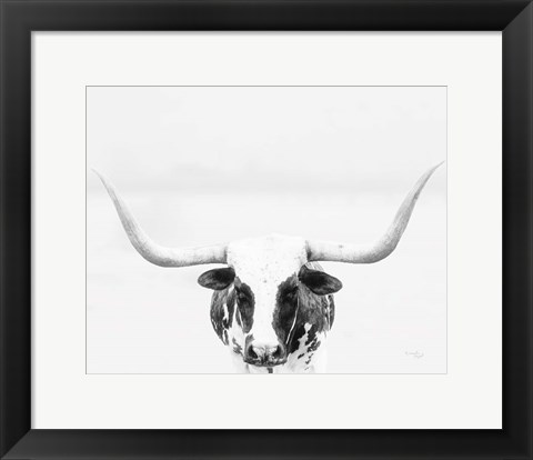 Framed Longhorn Print