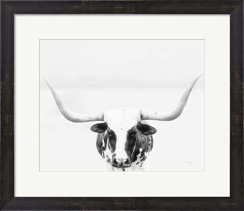 Framed Longhorn Print