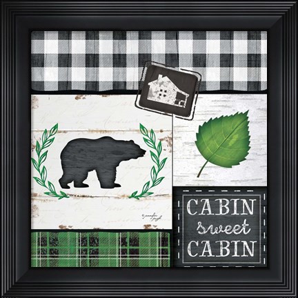 Framed Cabin Sweet Cabin Print