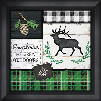 Framed Explore the Great Outdoors Print