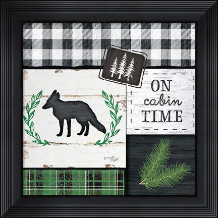 Framed On Cabin Time Print