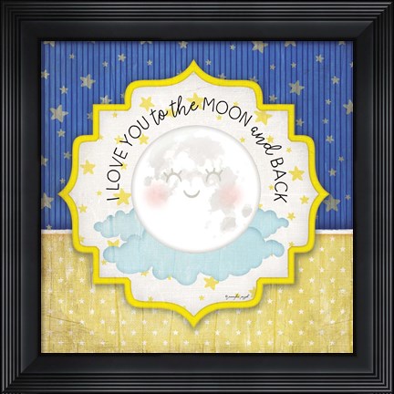 Framed I Love You to the Moon &amp; Back Print