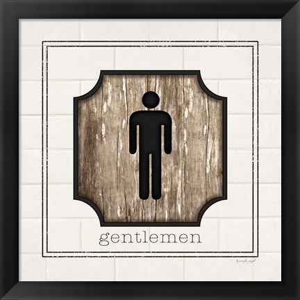 Framed Gentlemen Print