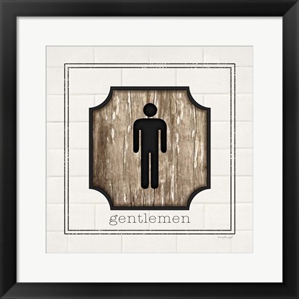 Framed Gentlemen Print