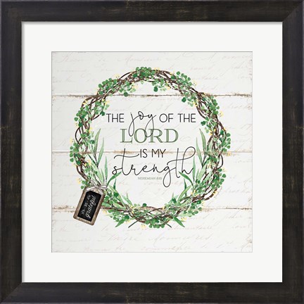Framed Joy of the Lord Print