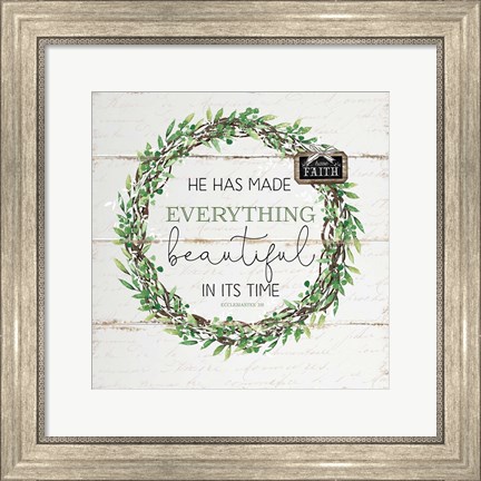 Framed He Has Made Everything Beautiful Print