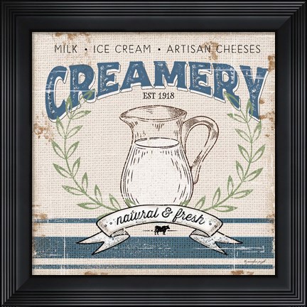 Framed Creamery Print
