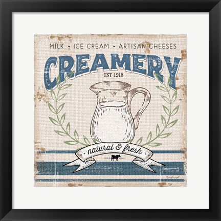 Framed Creamery Print