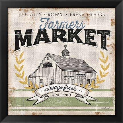 Framed Farmer&#39;s Market Print