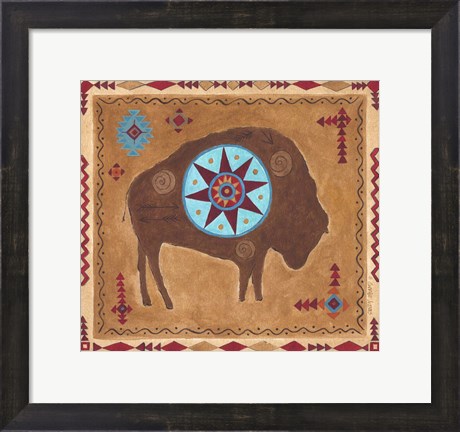 Framed Desert Buffalo Print