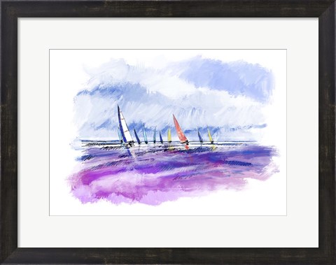 Framed Boats 6A Print