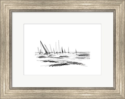 Framed Boat Sketch Print