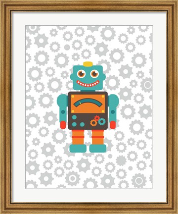 Framed Robot III Print