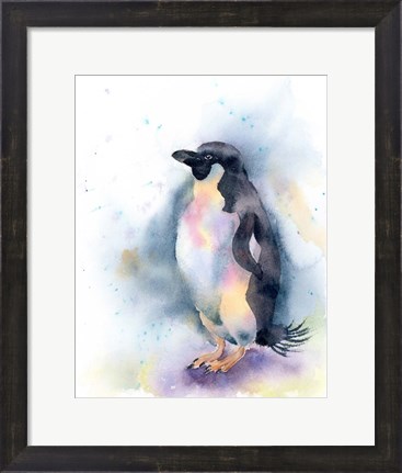 Framed Penguin I Print