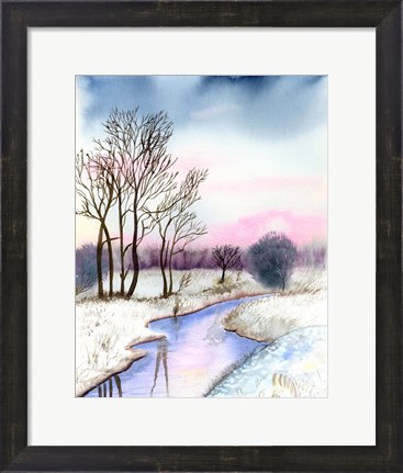 Framed Winter Scene II Print
