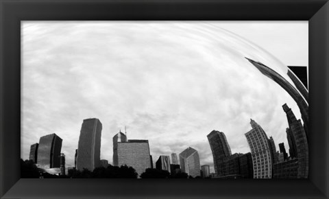 Framed City Reflection Print