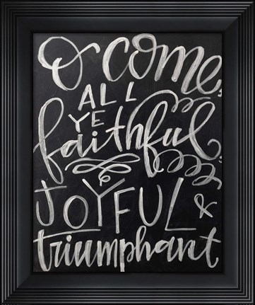 Framed Joyful Chalk Print