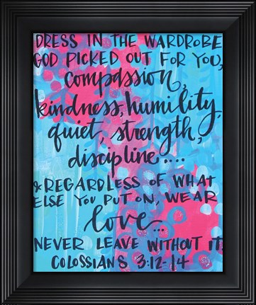Framed Dress in the Wardrobe Print