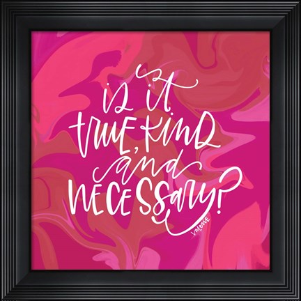 Framed Is It Time Print