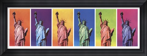 Framed Pop Art Liberty Print