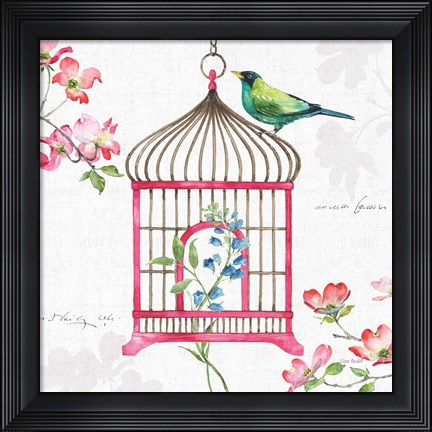 Framed Dogwood Garden VI Print
