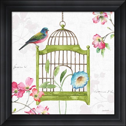 Framed Dogwood Garden V Print