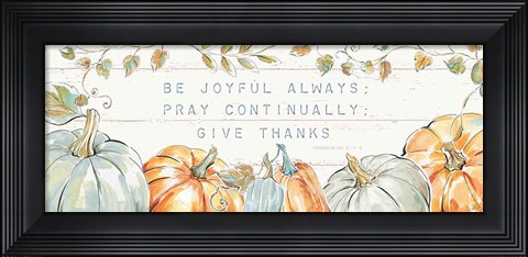 Framed Pumpkin Patch XV Print