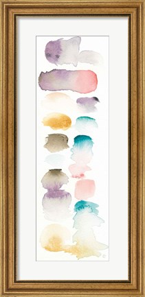 Framed Watercolor Swatch Panel I - Lavender Print