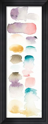Framed Watercolor Swatch Panel I - Lavender Print