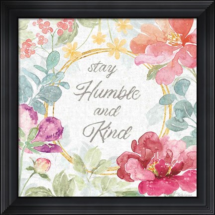 Framed Springtime Bloom V Print