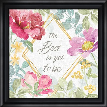 Framed Springtime Bloom IV Print
